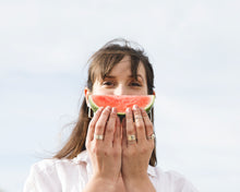 Load image into Gallery viewer, Wide Hammered Band Ring - Recycled Sterling Silver