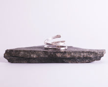 Load image into Gallery viewer, Hammered Spiral Wrap Ring - Recycled Sterling Silver