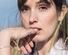 Load image into Gallery viewer, Hammered Spiral Wrap Ring - Recycled Sterling Silver