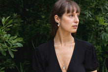 Load image into Gallery viewer, Flat Brushed Hoops - Recycled Sterling Silver