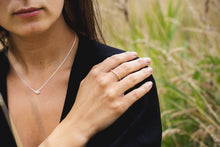 Load image into Gallery viewer, 3 Small Hoops Necklace - Recycled Sterling Silver