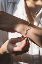Load image into Gallery viewer, Wave Chain Bracelet - Recycled Sterling Silver