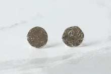 Load image into Gallery viewer, Full Moon Stud Earrings - Recycled Sterling Silver
