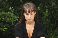 Load image into Gallery viewer, 3 Small Hoops Necklace - Recycled Sterling Silver