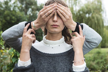 Load image into Gallery viewer, Celestial Squares Necklace - Recycled Sterling Silver