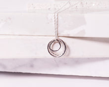 Load image into Gallery viewer, Concentric Circles Necklace - Recycled Sterling Silver
