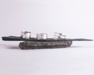 Chunky Overlap Ring - Recycled Sterling Silver