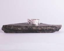 Load image into Gallery viewer, Wide Hammered Band Ring - Recycled Sterling Silver
