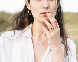 Chunky Overlap Ring - Recycled Sterling Silver