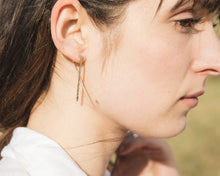 Load image into Gallery viewer, Cross Threader Earrings - Recycled Sterling Silver
