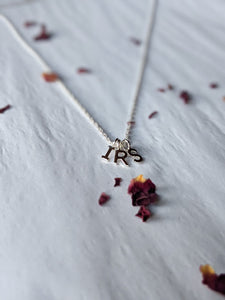 Letter Necklace - Recycled Sterling Silver