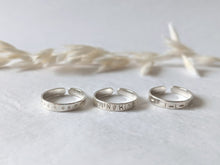 Load image into Gallery viewer, Summer Prints Midi/Toe Ring - Set or Singular - Recycled Sterling Silver
