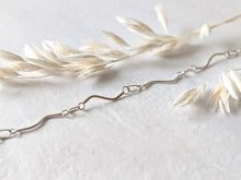 Load image into Gallery viewer, Wave Chain Necklace - Recycled Sterling Silver
