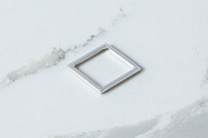 Square Ring - Recycled Sterling Silver