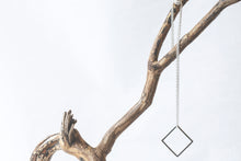 Load image into Gallery viewer, Square Necklace - Recycled Sterling Silver

