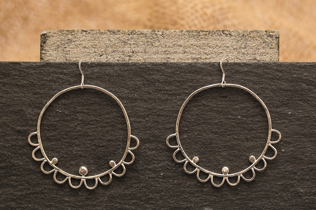 Embellished Statement Hoops