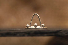 Load image into Gallery viewer, Dotted Triangle Ring - Recycled Sterling Silver
