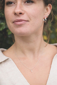 Letter Necklace - Recycled Sterling Silver