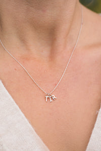 Letter Necklace - Recycled Sterling Silver
