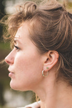 Load image into Gallery viewer, Cube Stud Earrings - Recycled Sterling Silver
