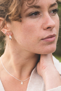 Letter Necklace - Recycled Sterling Silver