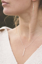 Load image into Gallery viewer, Drop Bar Necklace - Recycled Sterling Silver
