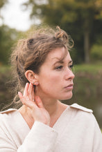 Load image into Gallery viewer, Drop Bar Earrings - Recycled Sterling Silver
