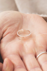 Thought Ring - Recycled Sterling Silver
