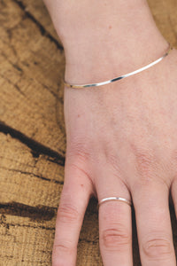Square Wire Ring - Recycled Sterling Silver