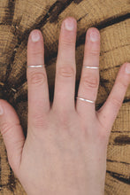 Load image into Gallery viewer, Square Wire Ring - Recycled Sterling Silver
