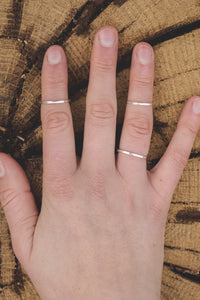 Square Wire Ring - Recycled Sterling Silver