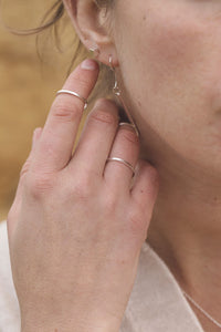 Square Wire Ring - Recycled Sterling Silver