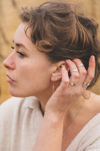 Load image into Gallery viewer, Cube Stud Earrings - Recycled Sterling Silver
