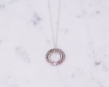 Load image into Gallery viewer, Concentric Circles Necklace - Recycled Sterling Silver

